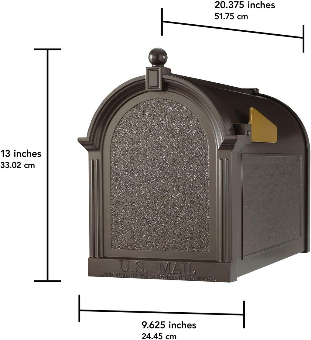 Whitehall Products Capital Mailbox, French Bronze