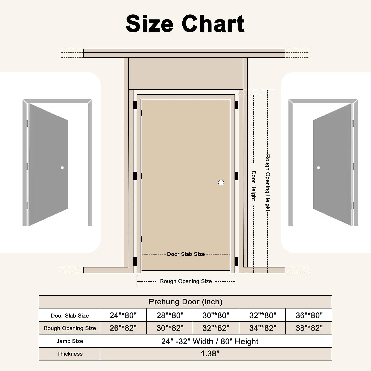 36' x 80' Prehung Door 15-Lite Tempered Clear Glass Slab Doors with Jamb Kit, Solid Core MDF Interior Door for Bathroom Pantry Laundry, Home Doors, Easy Assemble - Left Handed Silver Hinge