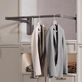 Pull Down Closet Rod,44 Lbs Load Capacity,Adjustable Width Wardrobe Lift Rail Organizer,Side Mounted Hanger,Storage Organizer Soft Close Garment Hanging Rack(Size:51-66cm (20.08-25.98 inches))