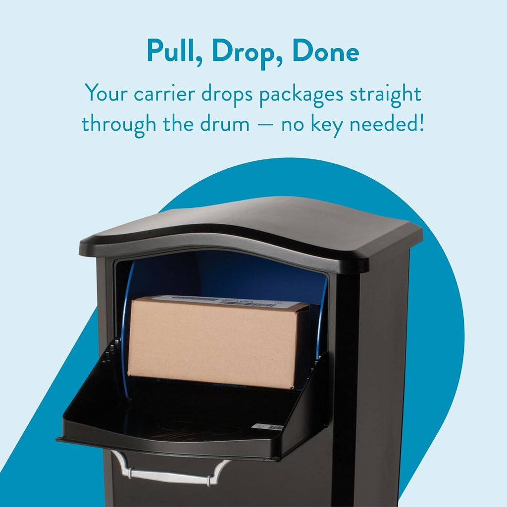 Architectural Mailboxes 6900B Elephantrunk Parcel Drop Box Black