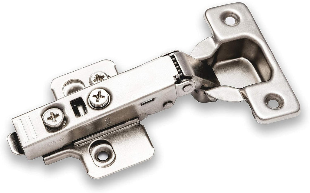 Berta 100-Pack Full Overlay Frameless Soft-Close European Hinges, 110° 3D Adjustable, Clip-On Concealed Kitchen Cabinet Door Hinges with Screws - Ideal for Modern Cabinets