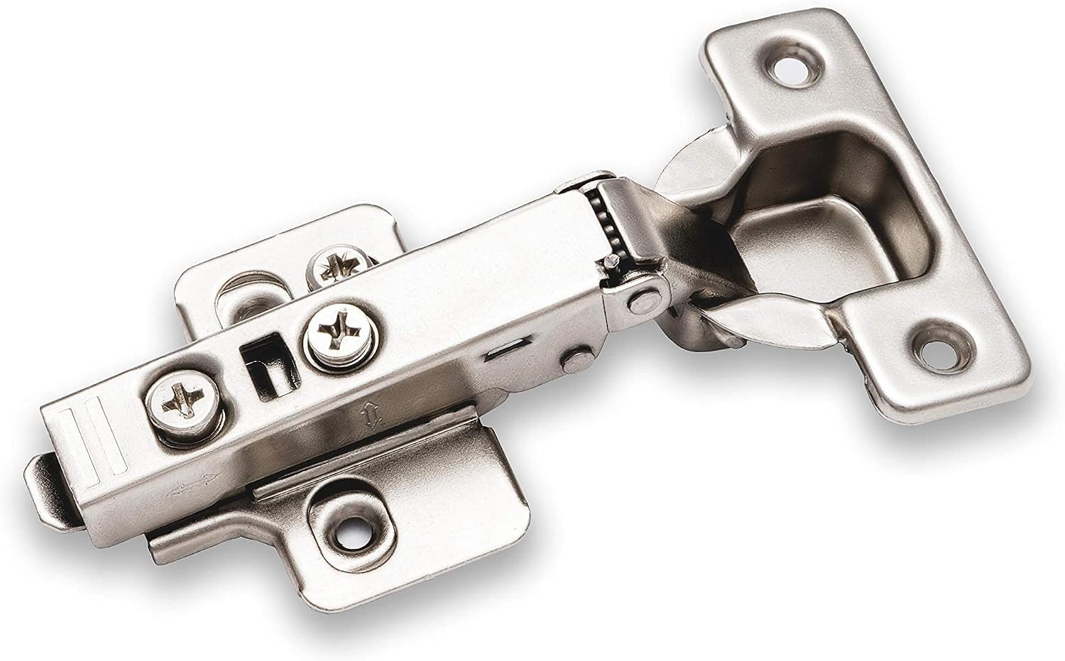 Berta 100-Pack Full Overlay Frameless Soft-Close European Hinges, 110° 3D Adjustable, Clip-On Concealed Kitchen Cabinet Door Hinges with Screws - Ideal for Modern Cabinets