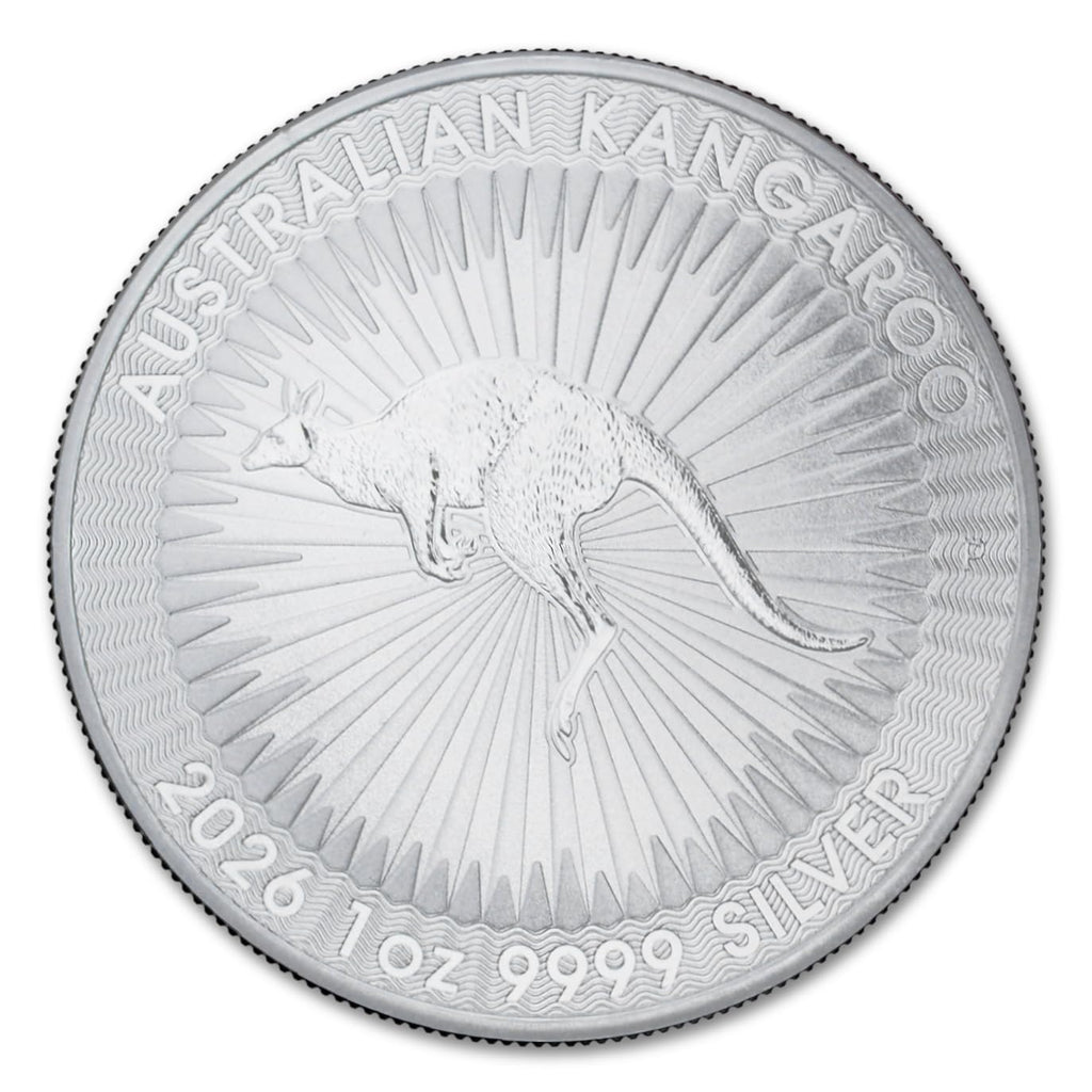 2026 P 1 oz Australian Silver Kangaroo Coin Brilliant Uncirculated with Certificate of Authenticity $1 Seller BU