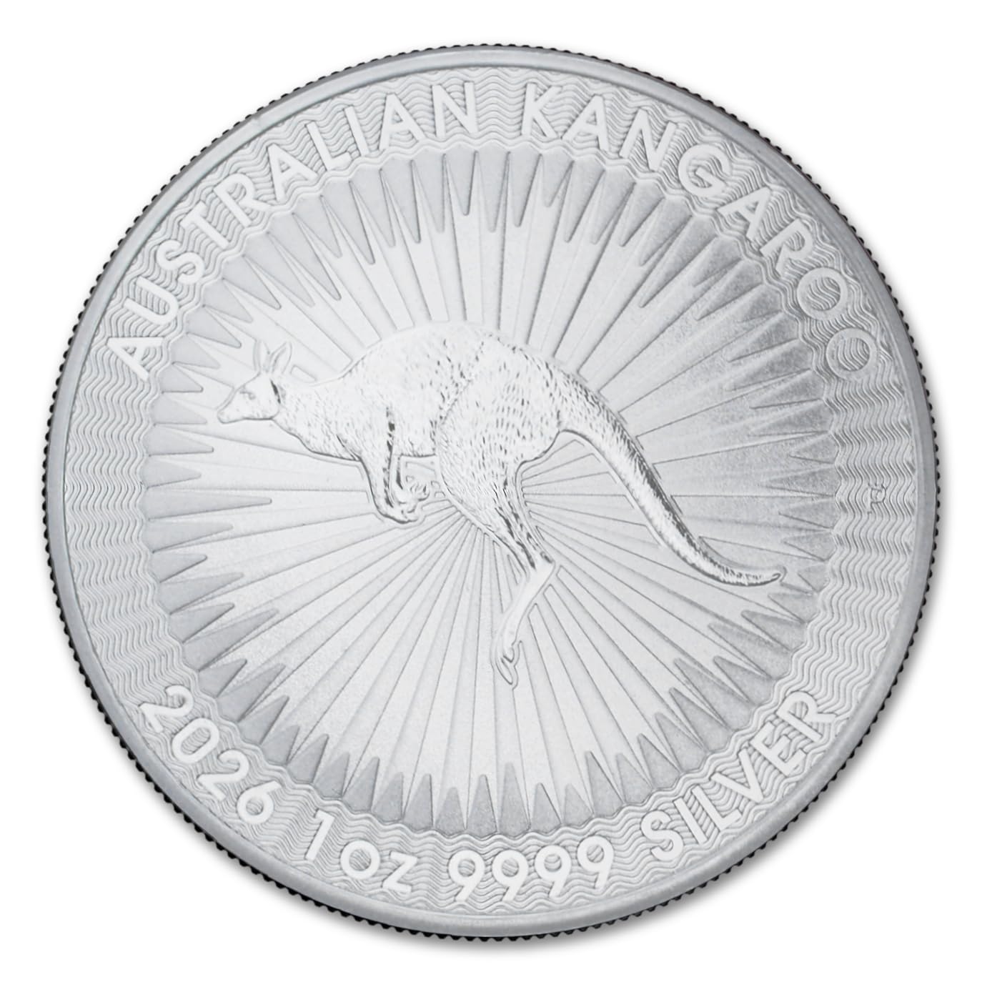 2026 P 1 oz Australian Silver Kangaroo Coin Brilliant Uncirculated with Certificate of Authenticity $1 Seller BU