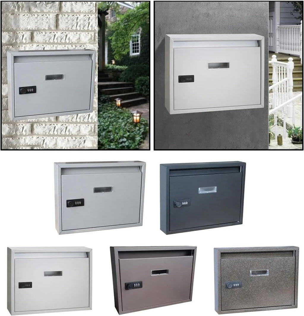 letterbox Post Box Metal Mailbox,for Indoor and Outdoor Entryway Townhouse for Receiving Mail