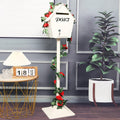 Key Drop Box Wall Mount Mailbox Mailboxes for Outside Wall Mount, Metal Mailbox, Complete System with Steel Mailbox and Aluminum Post Included(White)
