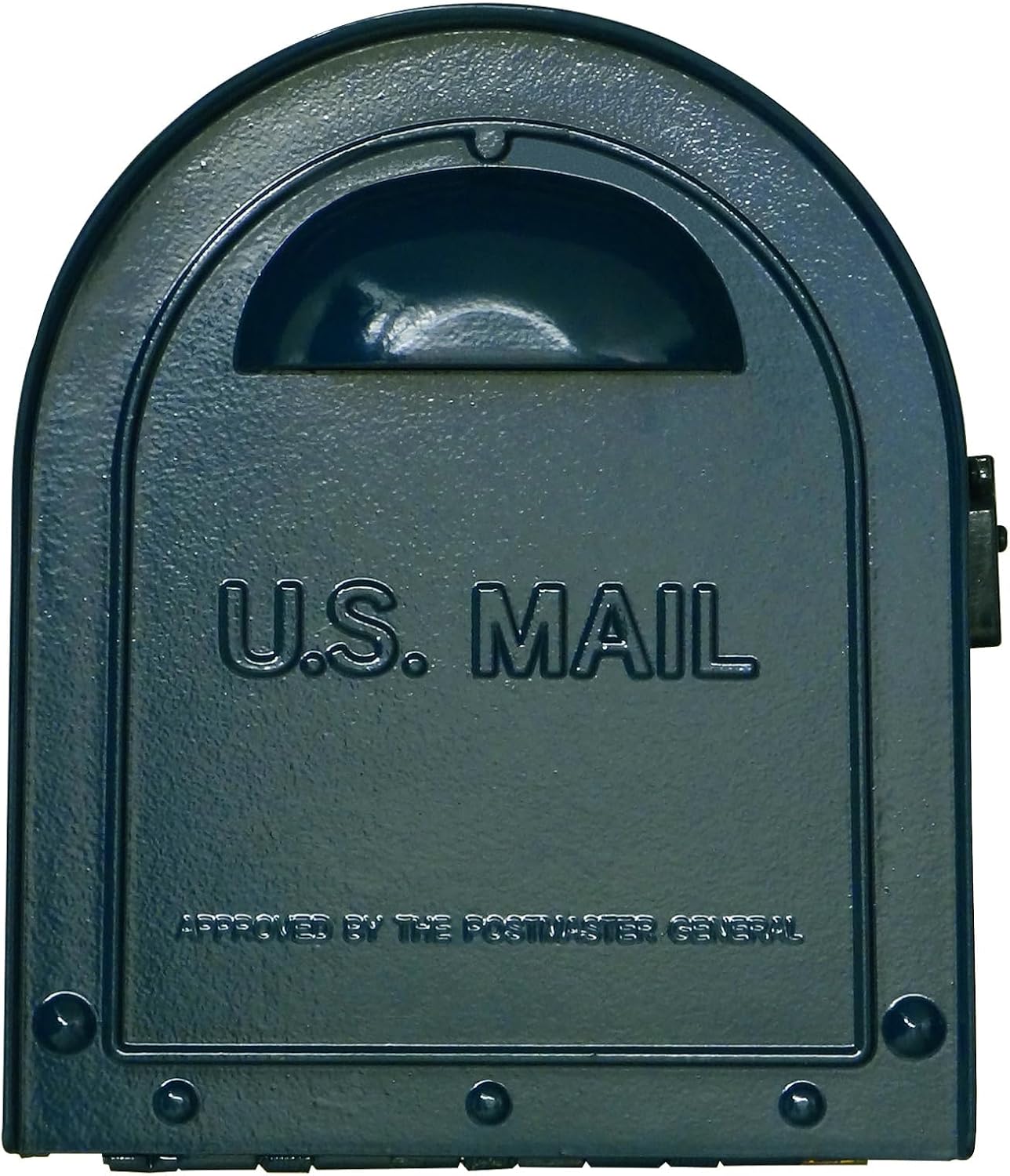 Special Lite Modern Dylan Curbside Mailbox - Blue Aluminum Mailbox for Post Mount - SCD-1008-BLU