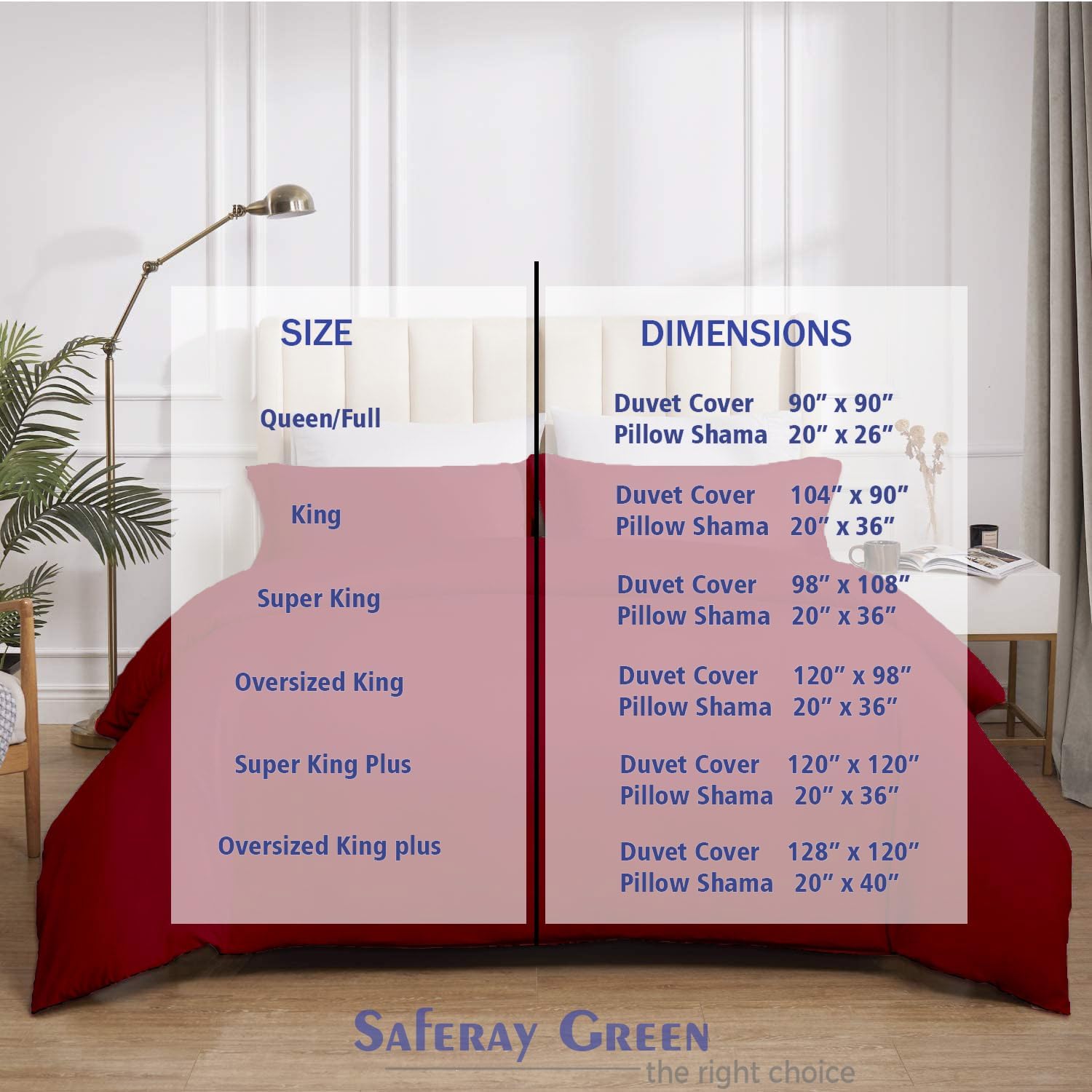 Burgundy Duvet Cover Set Oversized Queen Size 1 Duvet Cover with 2 Pillow Shams 3-Pc Comforter Cover with Zipper Closure & Corner Tie 100% Egyptian Cotton Cover (98x98 Inch, Burgundy)