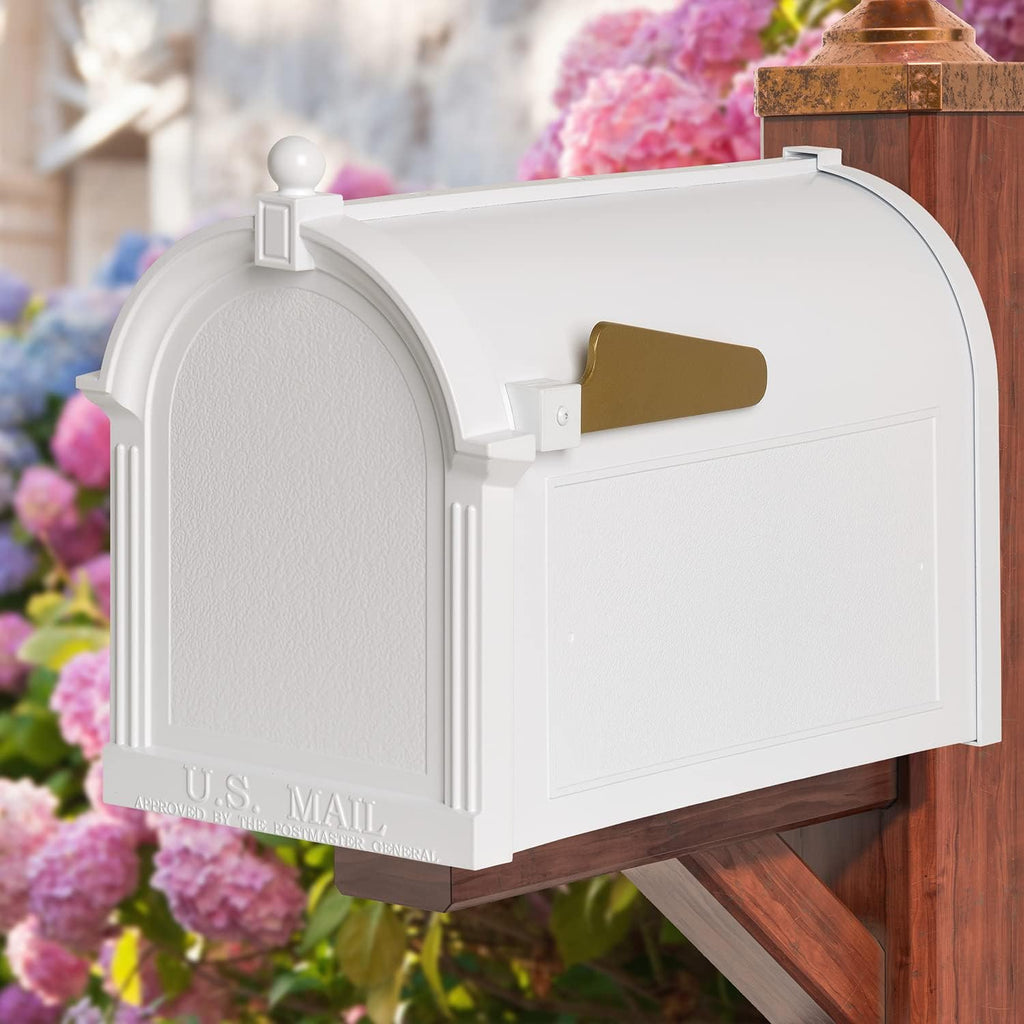 Whitehall Capitol Mailbox - White,Extra Large