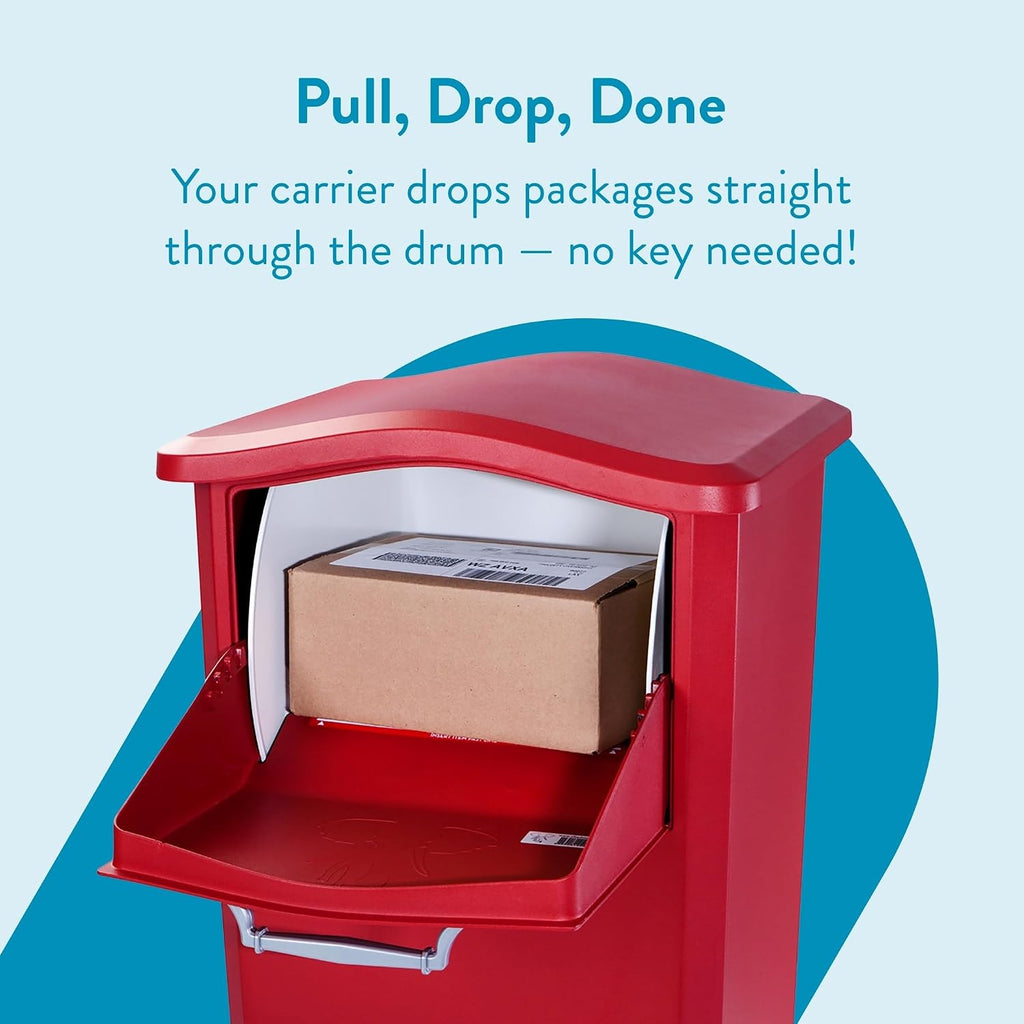 Architectural Mailboxes 6900R Elephantrunk Parcel Drop Box, Red