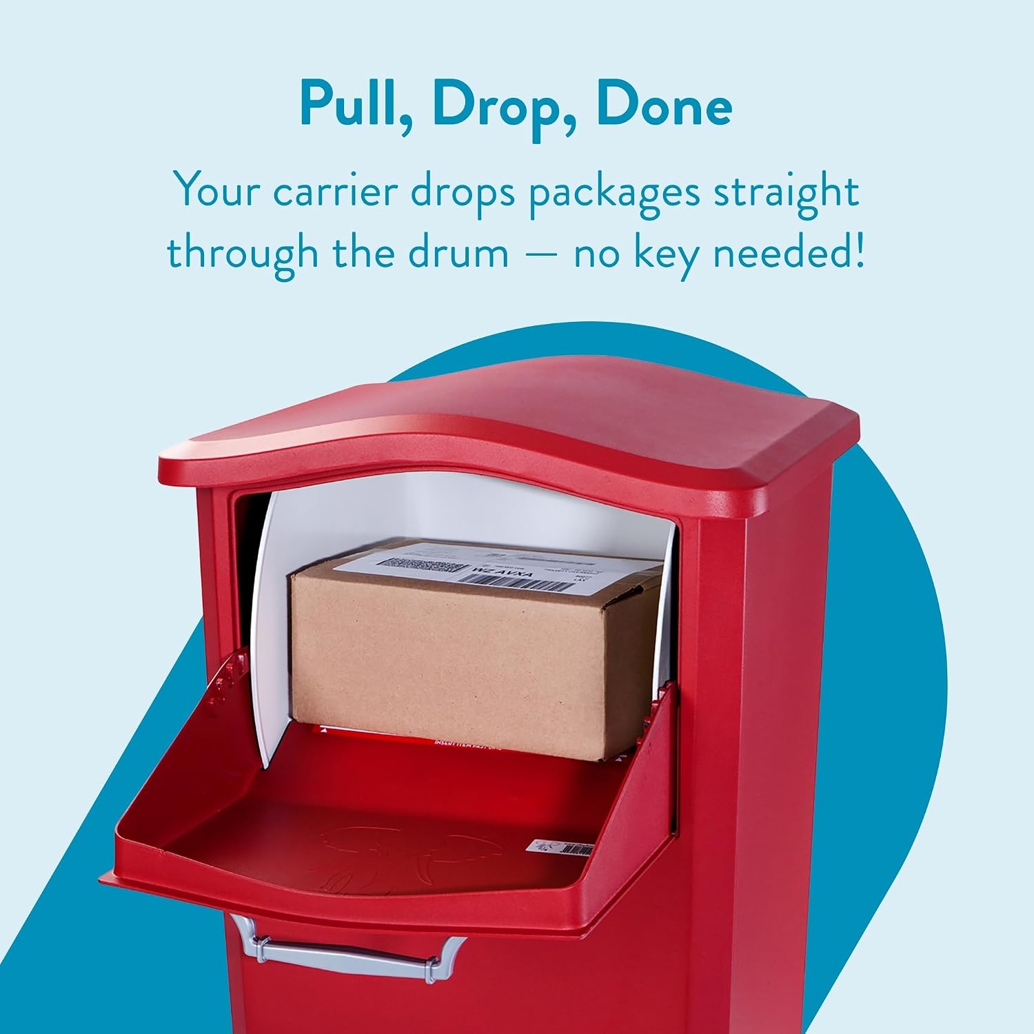 Architectural Mailboxes 6900R Elephantrunk Parcel Drop Box, Red