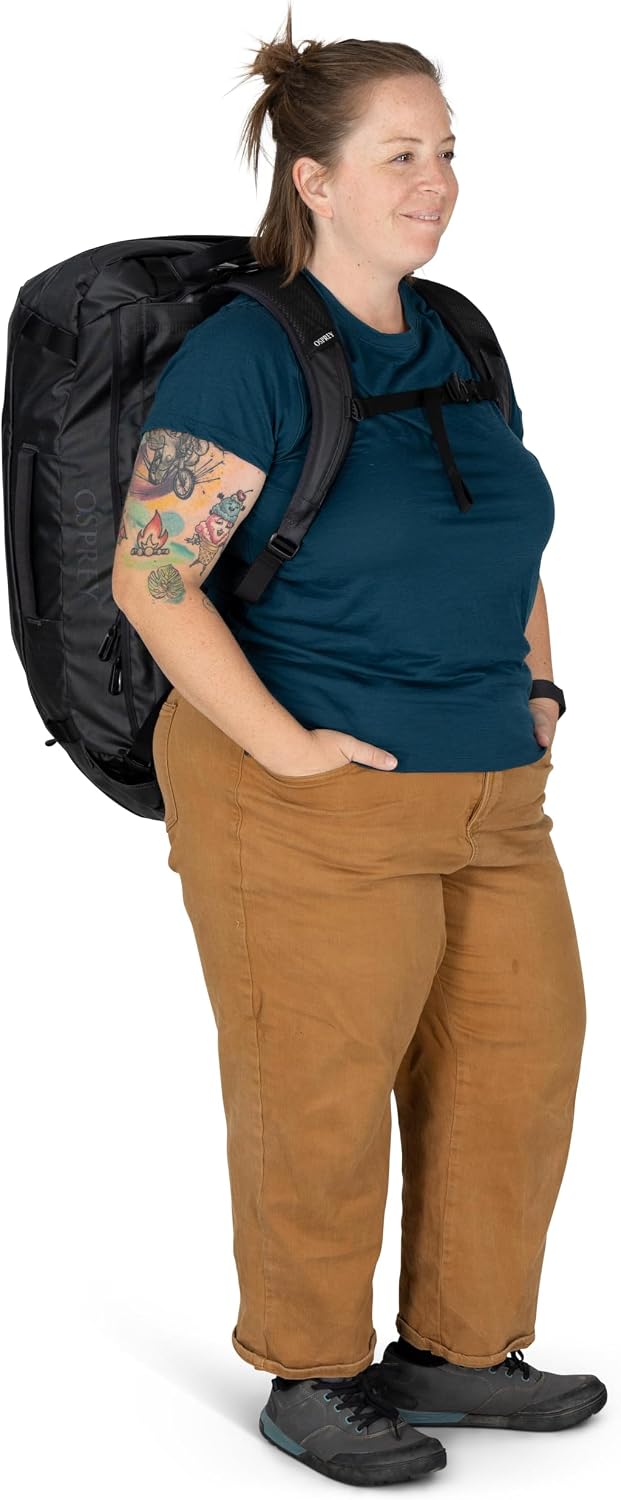 Osprey Transporter Lightweight Travel Duffel Bag - Extra Large Water Resistant Durable Gear Bag for Men and Women