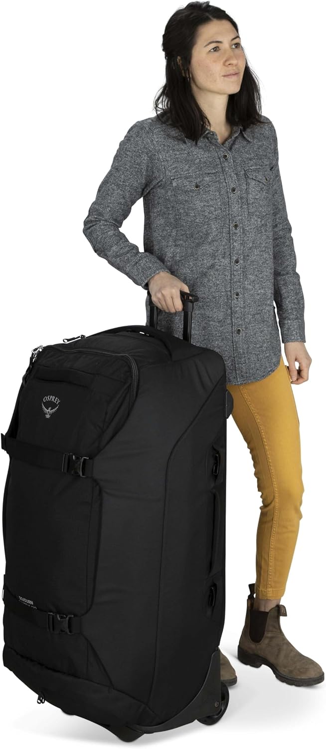 Osprey Sojourn Shuttle 36'/130L Wheeled Duffel Luggage, Koseret Green