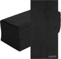 Luxenap 15.8 X 7.9 Inch Linen-Feel Guest Towels, 600 Hand Towels - ¼ Fold, Air-Laid, Black Paper Dinner Napkins, Disposable, for Restrooms, Kitchens, and Tables - Restaurantware