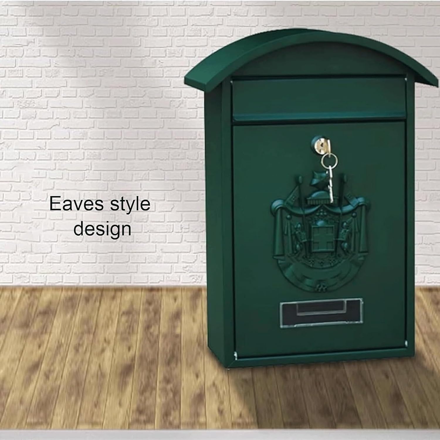 Wall Mounted Mailbox Metal Mailboxes with Key Lock Secure and Reliable Post Box Outdoor Front Door Letter Box Suggestion Box