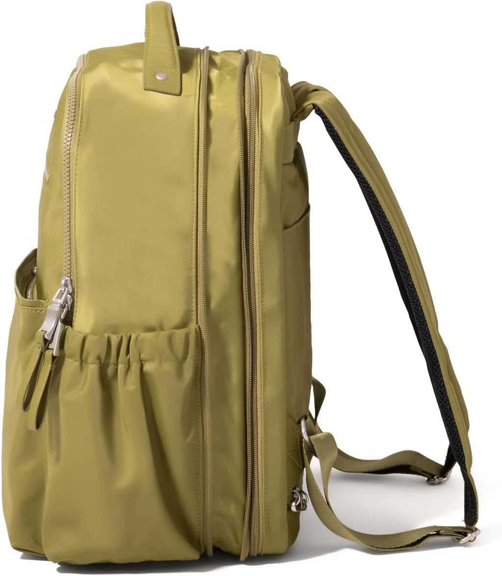 Baggallini Tribeca Expandable Laptop Backpack - 15'x11' Lightweight RFID Computer Bag for Work & Travel with Luggage Sleeve