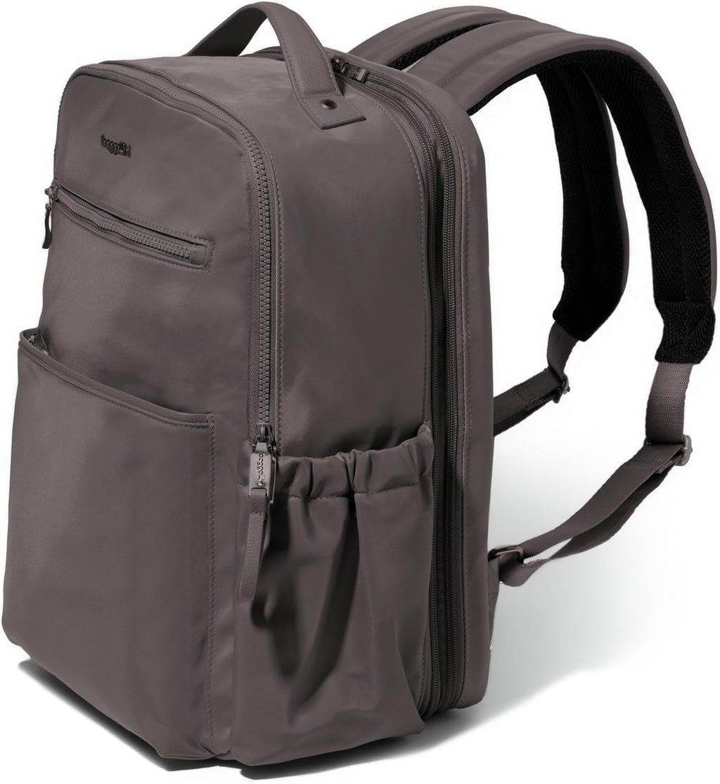 Baggallini Tribeca Expandable Laptop Backpack - 15'x11' Lightweight RFID Computer Bag for Work & Travel with Luggage Sleeve
