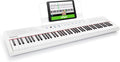 Alesis Recital White - 88 Key Digital Piano Keyboard with Semi-Weighted Keys, 2x20W Speakers, 5 Voices, Split, Layer and Lesson Mode, FX and Piano Lessons