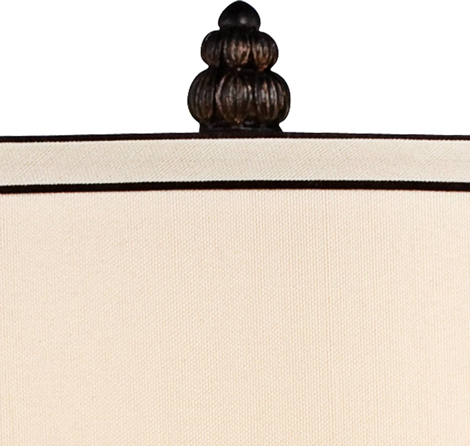 Kathy Ireland Mulholland Traditional Vintage Table Lamp 37' Tall Bronze Golden Marbleized White Bell Shade Decor for Living Room Bedroom House Bedside Nightstand Home Office Entryway Family
