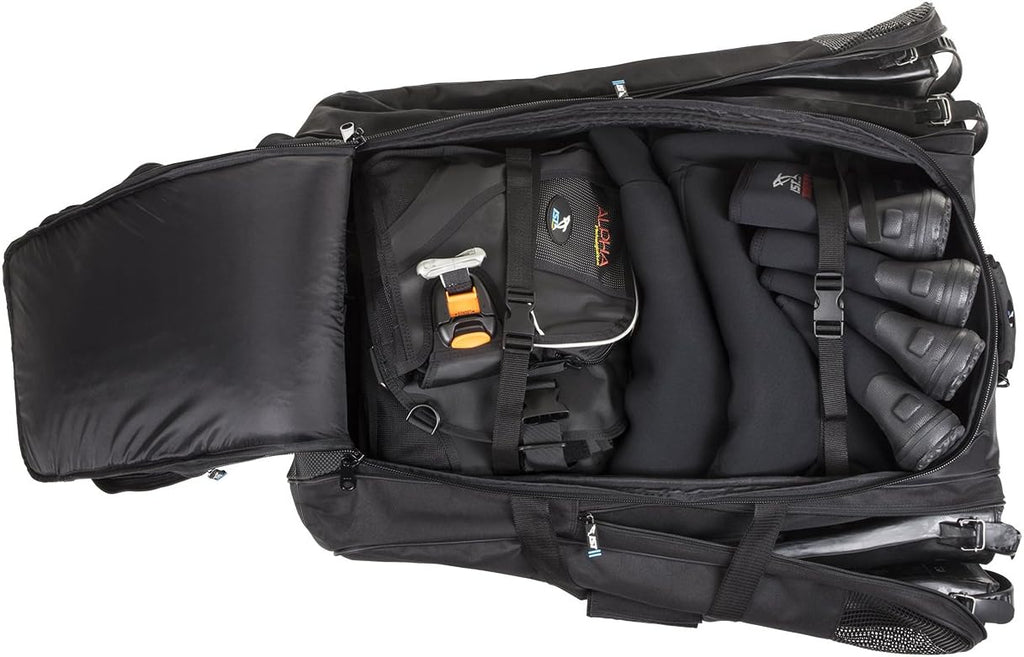 IST Roller Backpack / Equipment Bag for Scuba Diving & Snorkeling Gear, Travel Luggage with Wheels