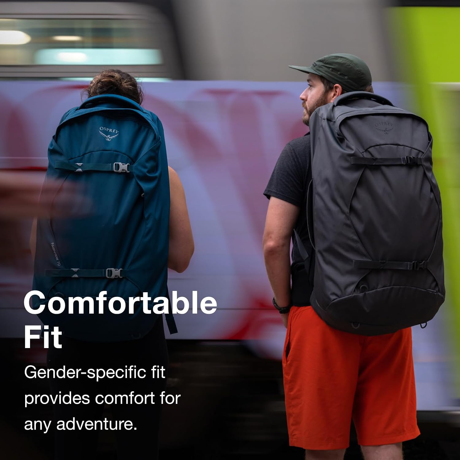 Osprey Farpoint 55L Men's Travel Backpack, Black