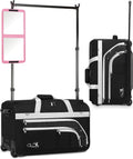 Dance Bag with Garment Rack, 28' Rolling Dance Suitcase Competition Duffle Bag with Garment Rack & Wheels | Versatile Compartments, Upgraded Stable System for Dance Shows, Travel, Cheer, Recital