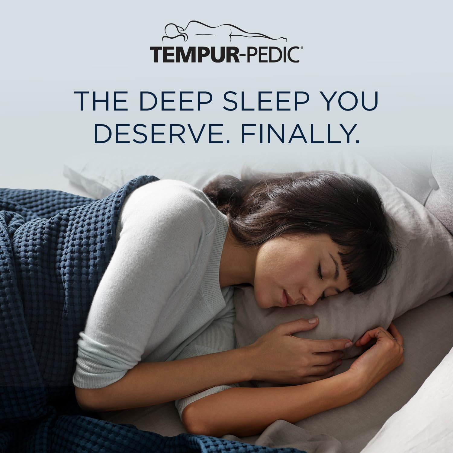 TEMPUR Luxe Egyptian Cotton Sheet Set Silver Mist - Twin