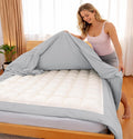 120x120 duvet cover set 3 Sided Zipper Close Super King Plus Size Silver Grey - Microfiber Duvet Cover Set with 3 Sided Zipper Close, 3 PCS Super King Plus Size Duvet Cover & 2 Pillow Cases(20'X40)