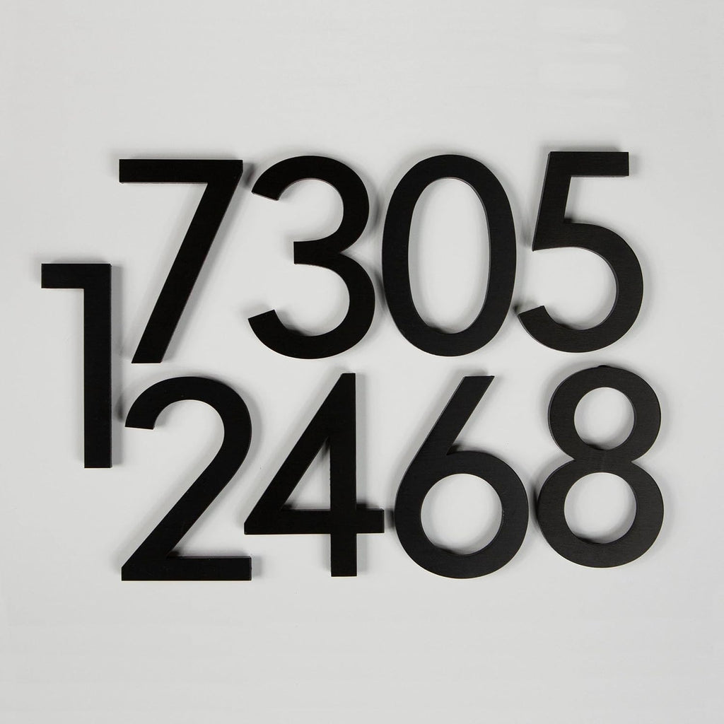 Rusty Design White Colour Post-Mounted Modern Mailbox with Personalized Address Numbers #HC101 (with Six Address Numbers)