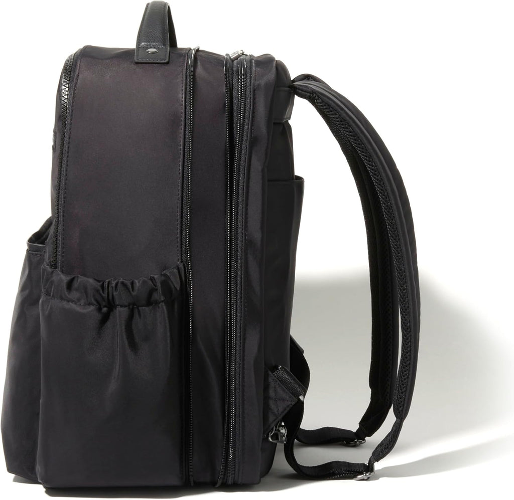 Baggallini Tribeca Expandable Laptop Backpack - 15'x11' Lightweight RFID Computer Bag for Work & Travel with Luggage Sleeve