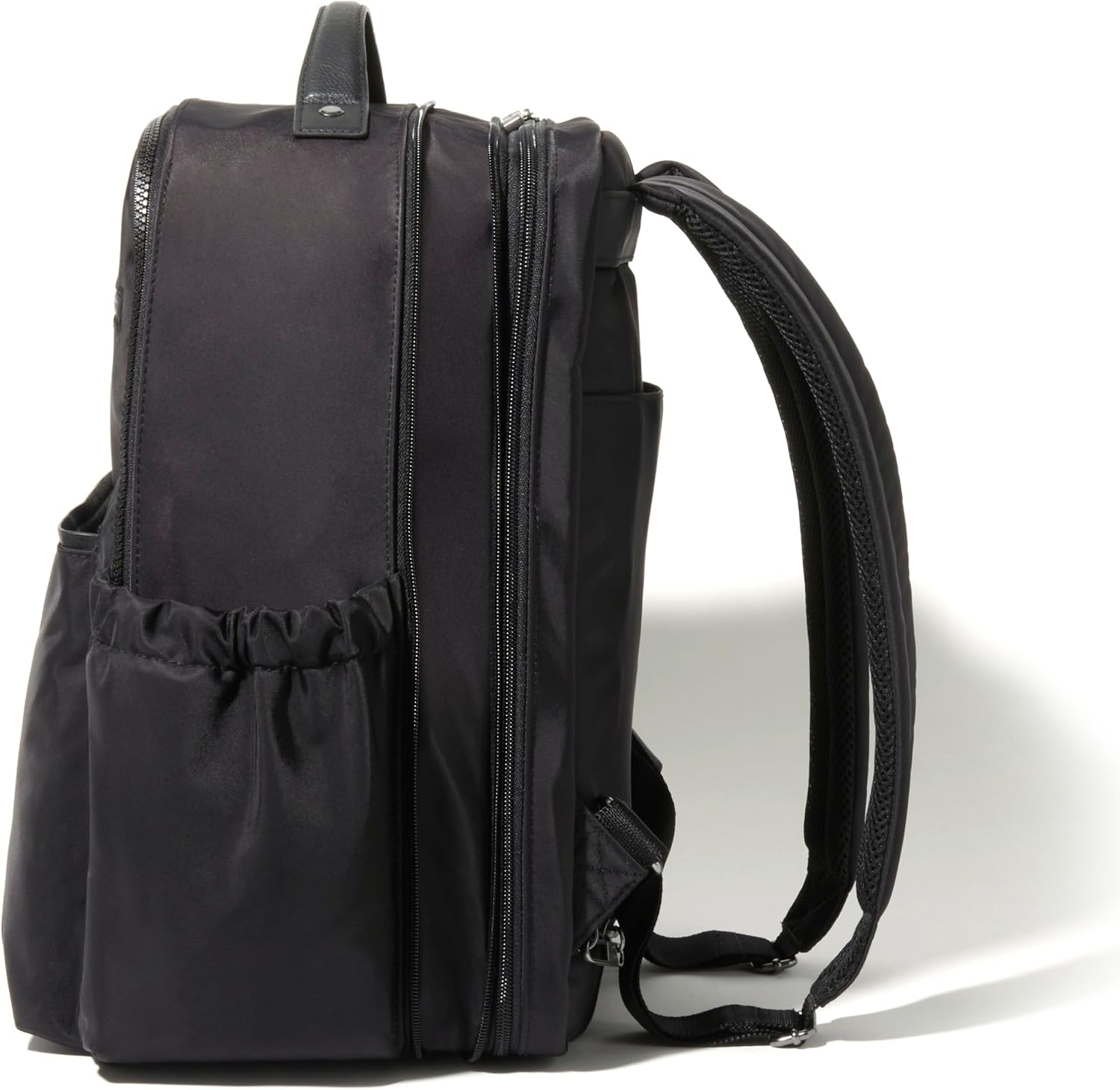 Baggallini Tribeca Expandable Laptop Backpack - 15'x11' Lightweight RFID Computer Bag for Work & Travel with Luggage Sleeve