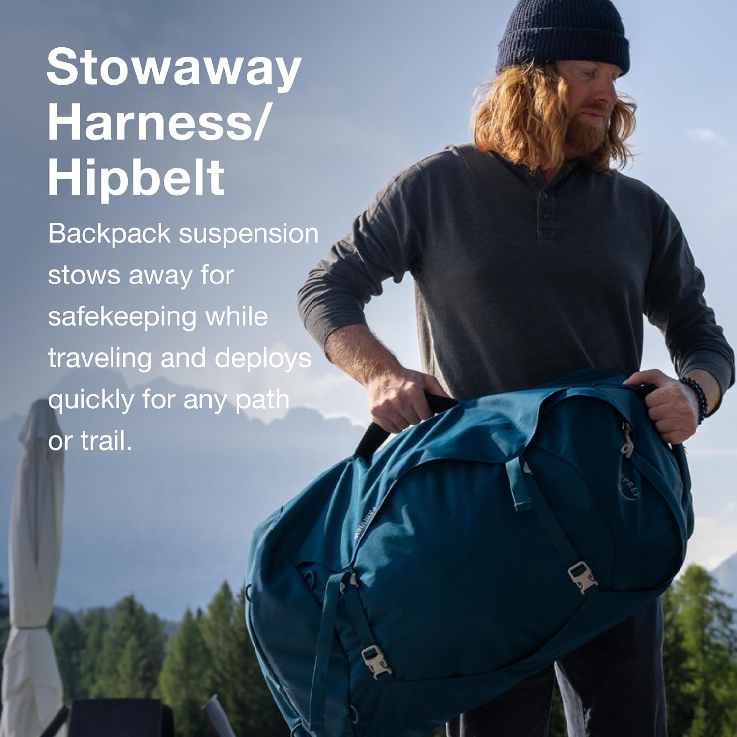 Osprey Farpoint 80L Men's Travel Backpack, Black