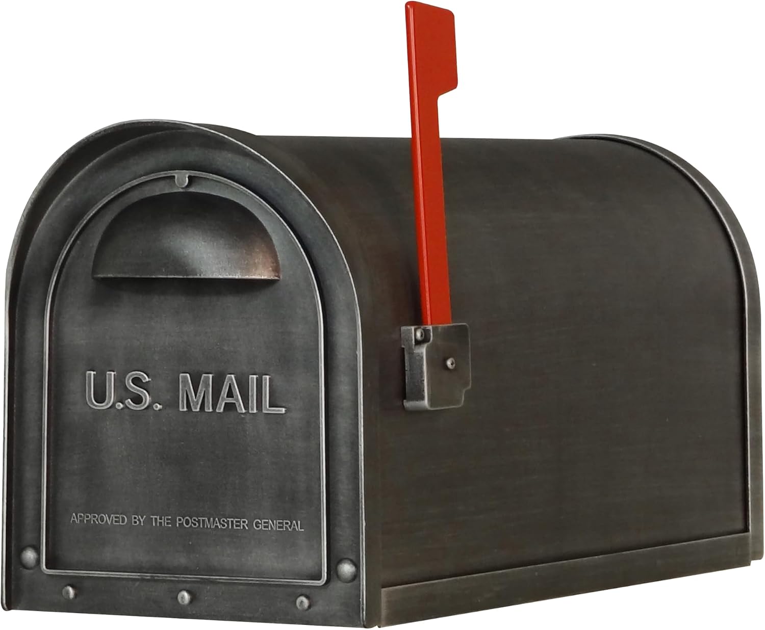 Special Lite Classic Curbside Mailbox - Swedish Silver Aluminum Mailbox for Post Mount - SCC-1008-SW