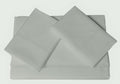 Tribeca Living Luxury 800 Thread Count Queen Sheet Set, 100% Egyptian Cotton Sateen, Deep Pocket Sheets, Soft & Breathable, Elegant Hemstitched Design - Silver Grey