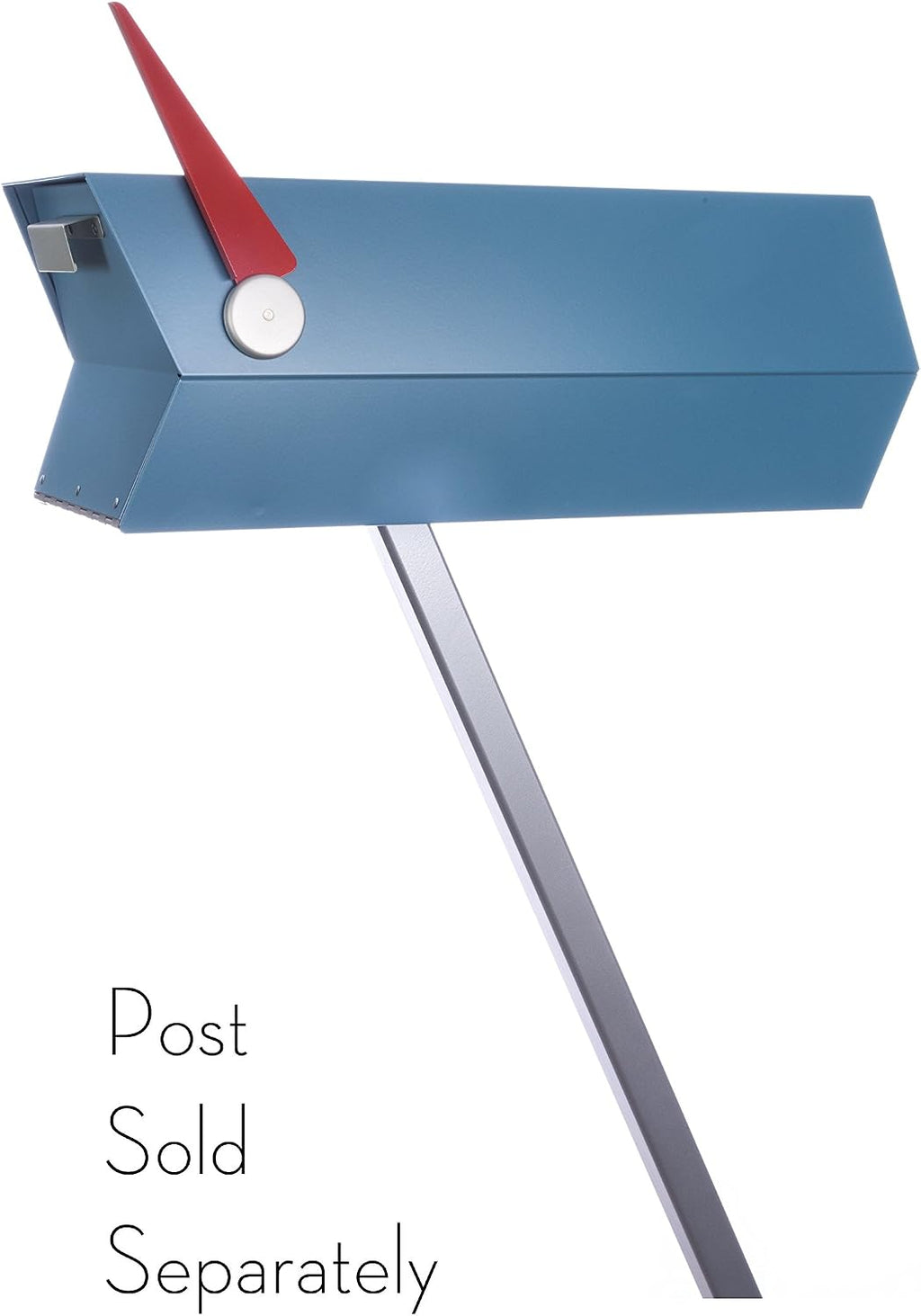 modbox USA Mid-Century Modern Curbside Mailbox | Solid Color (Satin Blue)