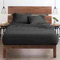 Breathable Luxury Bedding ! 800 Thread Count 100% Egyptian Cotton Queen Size 4 Piece Sheet Set Fit 15' Inch to 18' Inch Deep Pocket Grey Solid.