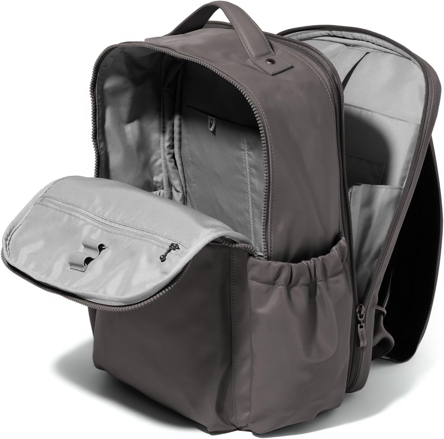 Baggallini Tribeca Expandable Laptop Backpack - 15'x11' Lightweight RFID Computer Bag for Work & Travel with Luggage Sleeve