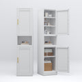 Metal Tall Narrow Kitchen Pantry Cabinet,Tall Bathroom Storage Cabinet,67' High Bathroom Organizers with Doors and Adjustable Shelves for Bathroom, Kitchen,Small Spaces