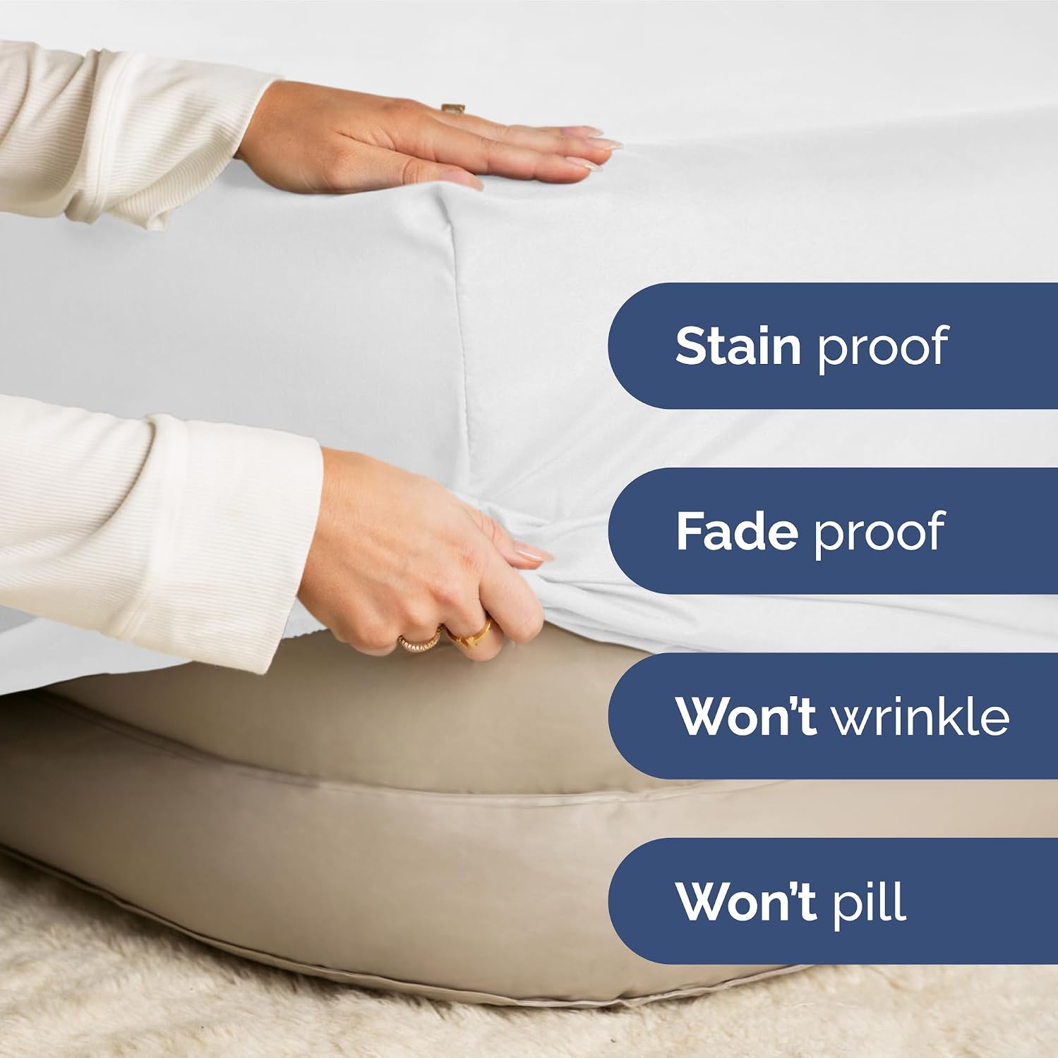 1000 Series - 100% Egyptian Cotton Sheet Set Soft & Comfy Breathable Hotel Quality Luxury Bedding -Twin XL Size Fits Mattress Up to 18-20' Deep (Stripe, Chocolate)