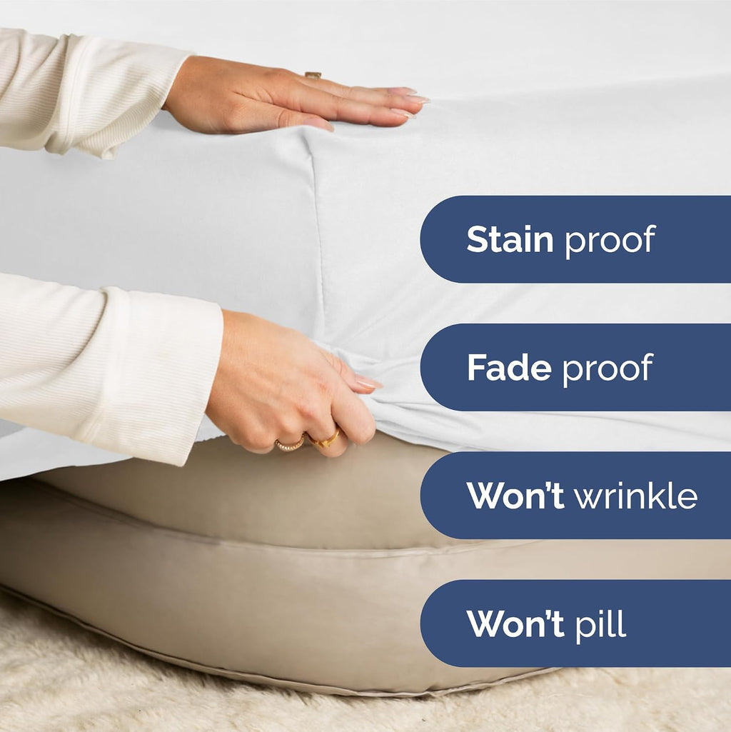 1000 Series - 100% Egyptian Cotton Sheet Set Soft & Comfy Breathable Hotel Quality Luxury Bedding -Full Size Fits Mattress Up to 18-20' Deep (Stripe, Chocolate)