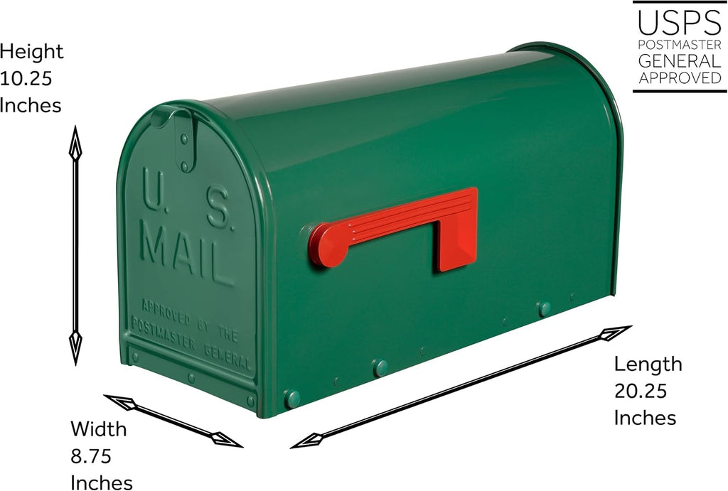 Janzer Mailbox - Gloss Green - Large