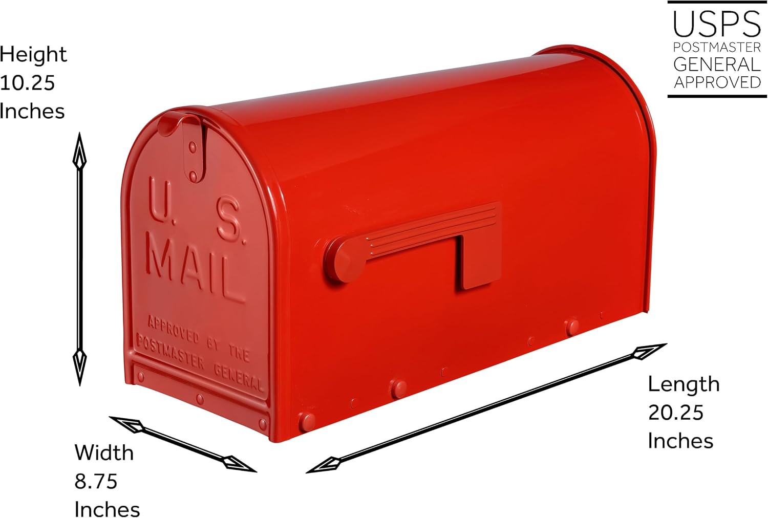 Janzer Mailbox - Gloss Red - Large