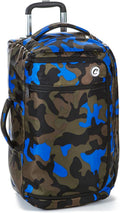 Cookies Trek Roller Smell Proof Travel Bag – Oversized Rolling Luggage with Double Zipper, Durable Nylon Canvas Build, Extra Large Storage for Travel, Gear, Road Trips & Streetwear Carry – Navy Camo