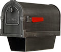 Special Lite Savannah Curbside Mailbox with Paper Tube - Swedish Silver Aluminum Mailbox for Post Mount - SCS-2014-SW
