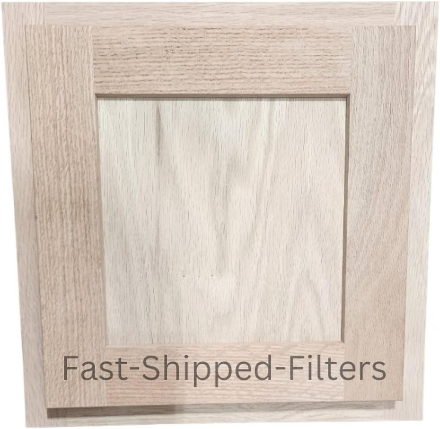 Fast-Shipped-Filters 12x12 Laundry Clothes Chute Door - Oak Framed Shaker Unfinished Soft Close Cabinet Hinges