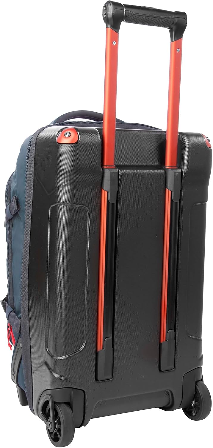 Eddie Bauer Expedition Rolling Duffel Bag with Wheels | Travel | Carry-On | Luggage | Rugged | Durable - Storm, 22'