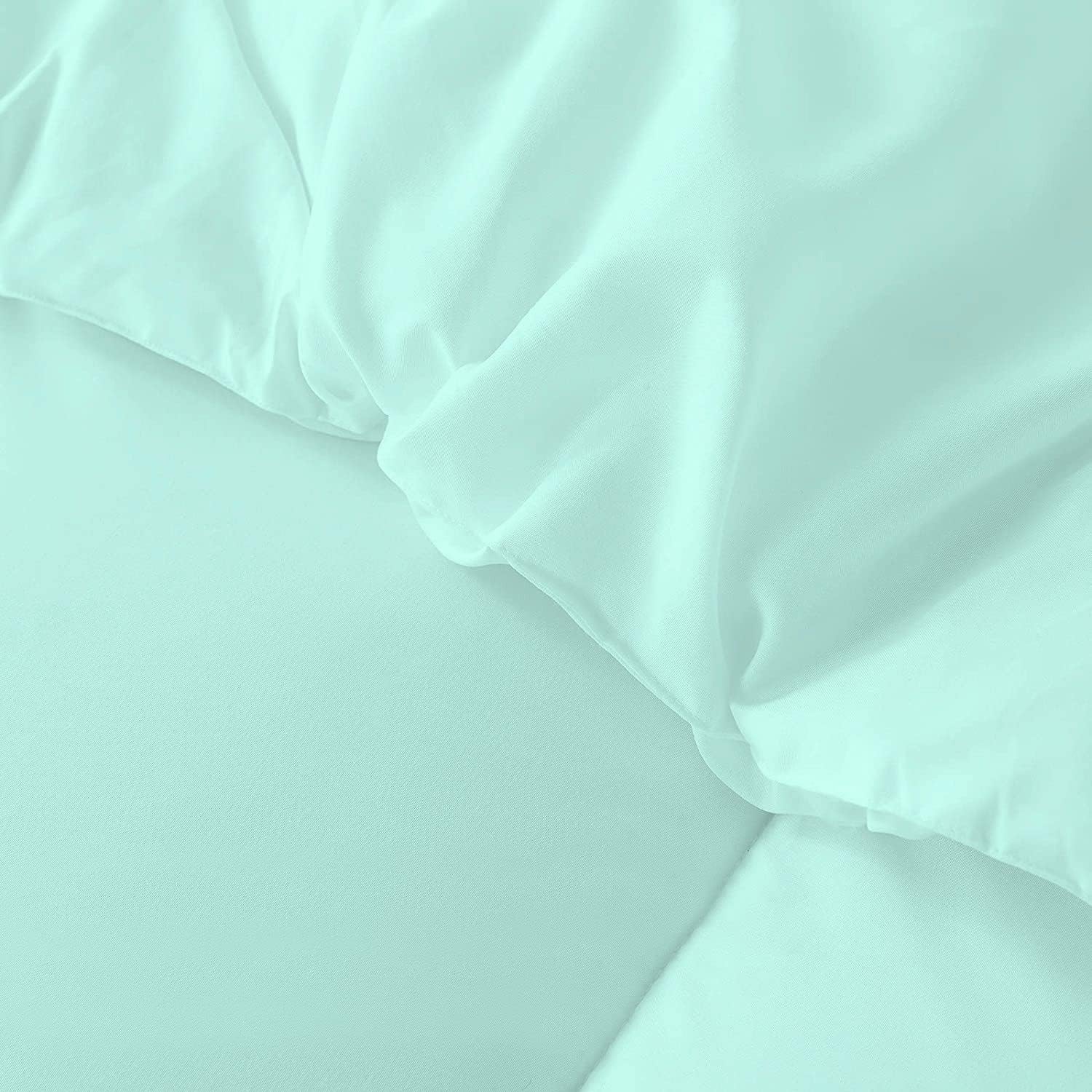 5 PC Straight Line Pattern Comforter Set Premium Super Soft 600 GSM All Season | 1000 Thread Count | 100% Egyptian Cotton ( Full/Queen Size, Aqua Blue Color)