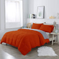3 Piece 100% Egyptian Cotton 800 Thread Count Comforter Set Full/Queen Size (90' x 90') Inch 400 GSM Luxurious Hotel Collection Ultra-Soft Comforter Set- Burnt Orange Solid