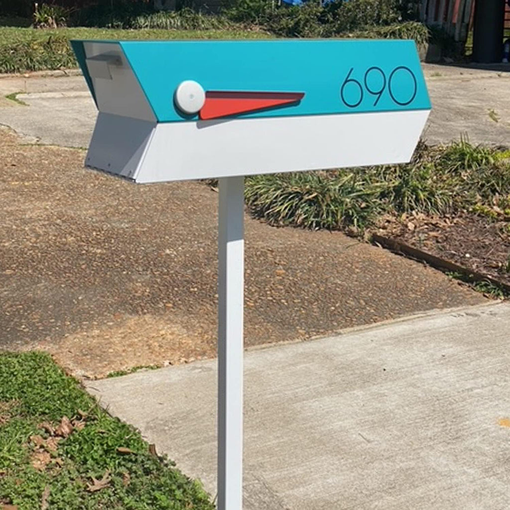 modbox USA Modern Curbside Mailbox Post (Vertical | White)