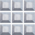 9X Aluminium Fence Post Caps for True Fence Posts, Aluminum, Metal,Wood,Mailbox Posts, Pyramid Post Cap Cover Pressure,100x100mm